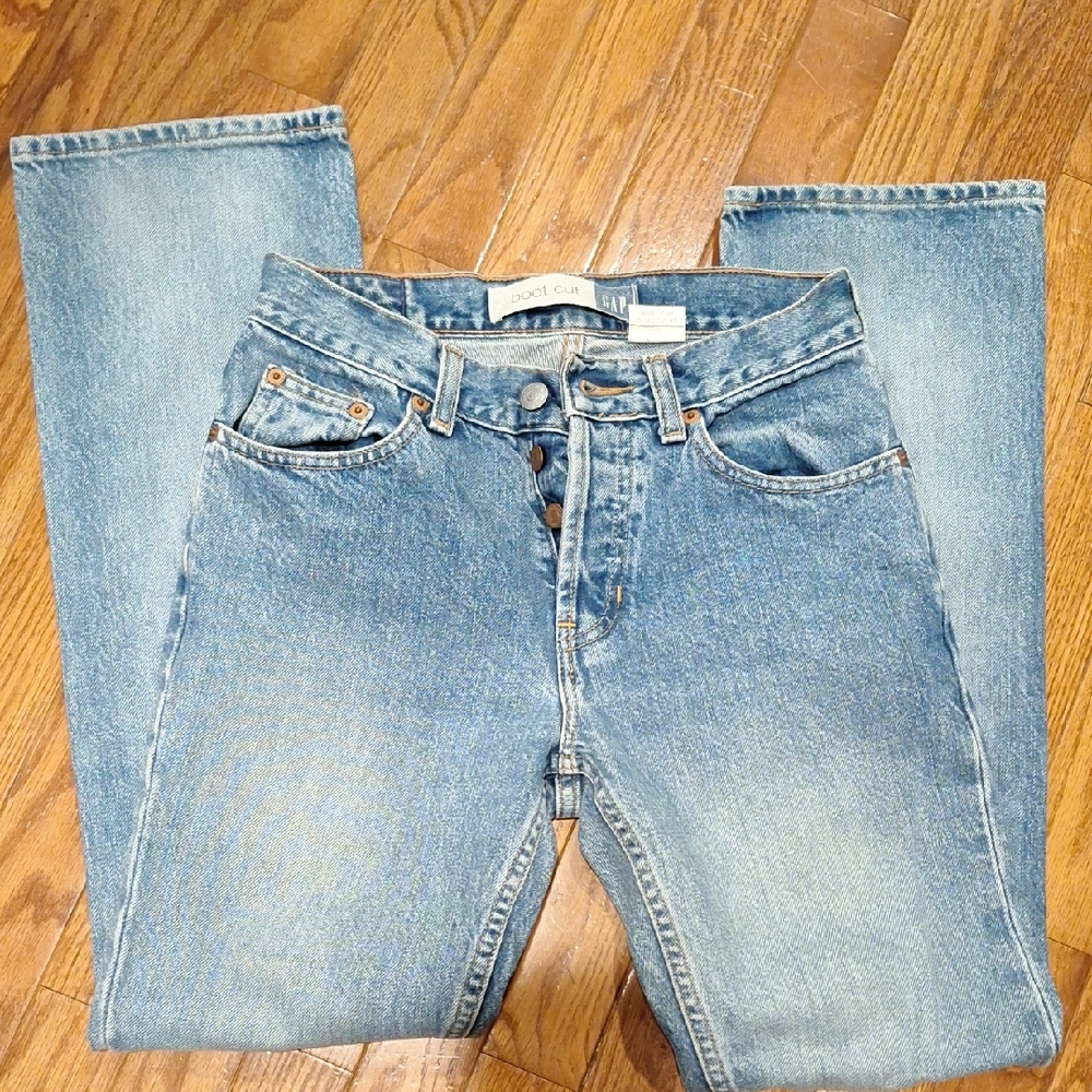 GAP Medium Blue Boot Cut Jeans